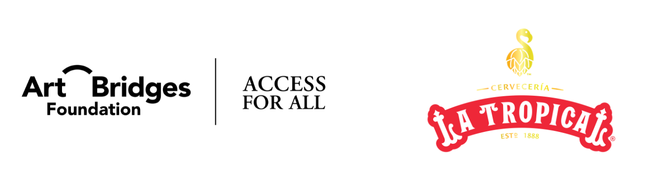 Logos for Art Bridges Access for All and La Tropical